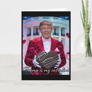 Trump Valentinstag Herzen 14. Februar Patriotische Karte