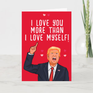 Trump Valentinstag ich liebe dich mehr als ich mic Karte