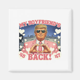 Trump Valentinstag meines Freundes Ck Pink 45 47 Magnet