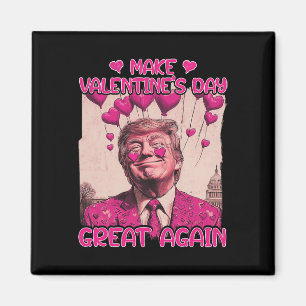 Trump Valentinstag Shirt Macht Valentinstag Großar Magnet