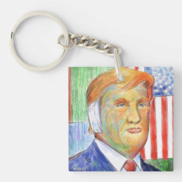 Trump Van Gogh Schlüsselanhänger