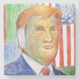 Trump Van Gogh Steinuntersetzer