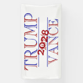 Trump Vance 2024 - 2028? Banner (Vertikal)