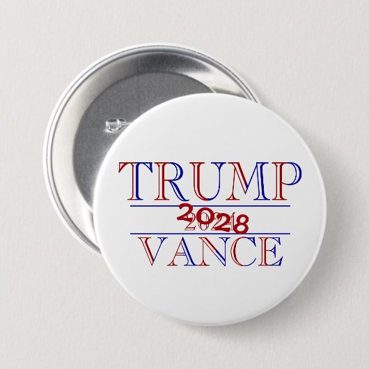 Trump Vance 2024 2028 Button (Vorne & Hinten)