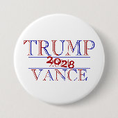Trump Vance 2024 2028 Button (Vorderseite)