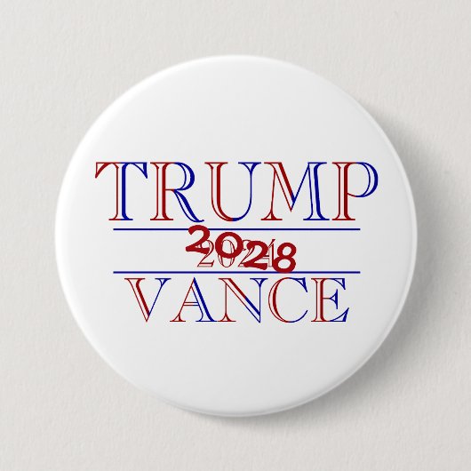 Trump Vance 2024 2028 Button (Vorderseite)