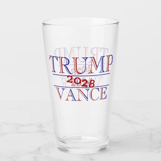 Trump Vance 2024 - 2028? Glas (Rückseite)