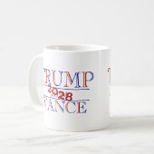 Trump Vance 2024 - 2028? Kaffeetasse (Vorderseite Links)
