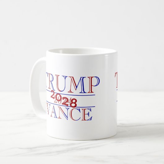 Trump Vance 2024 - 2028? Kaffeetasse (Vorderseite Links)