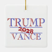 Trump Vance 2024 - 2028? Keramikornament (Rückseite)