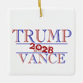 Trump Vance 2024 - 2028? Keramikornament (Vorderseite)