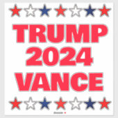 Trump Vance 2024 Aufkleber (Blatt)