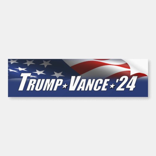 Trump Vance 2024 Autoaufkleber (Vorne)