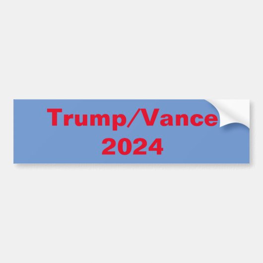 Trump/Vance 2024 Autoaufkleber (Vorne)