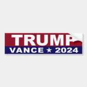 Trump Vance 2024 Autoaufkleber (Vorne)