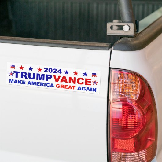Trump Vance 2024 Autoaufkleber (Auf Lkw)