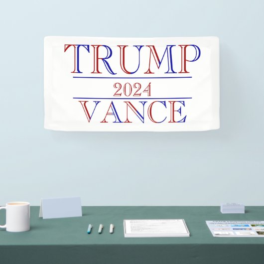 Trump Vance 2024 Banner (Messe)