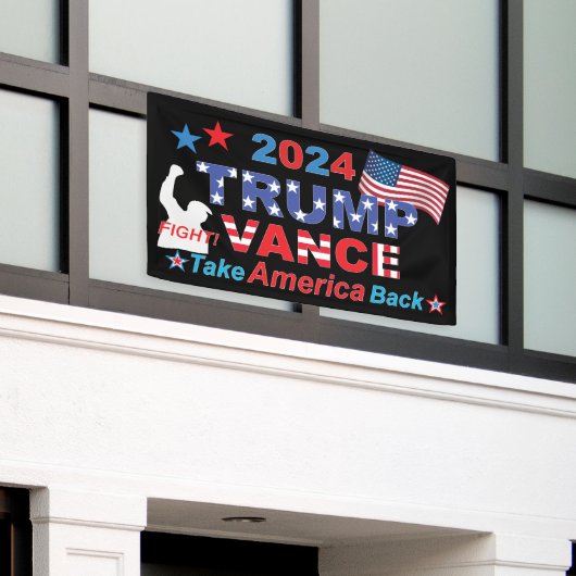 TRUMP VANCE 2024 BANNER (Äußeres Gebäude)