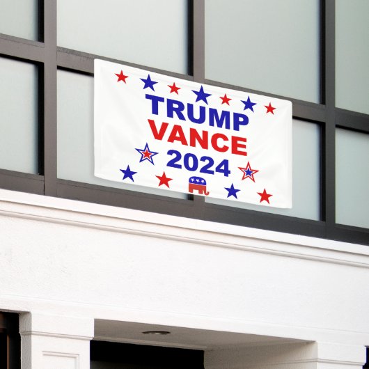 Trump Vance 2024 Banner (Äußeres Gebäude)
