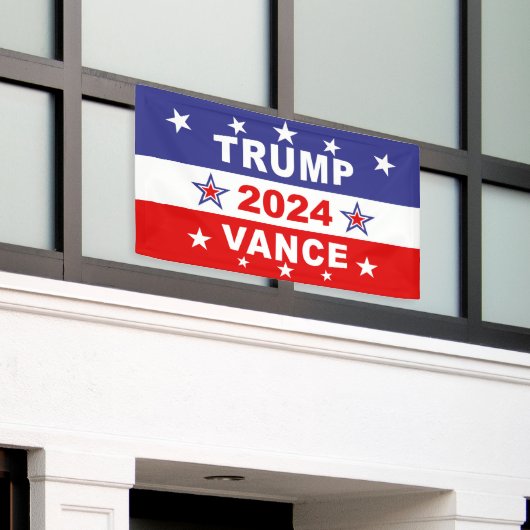 TRUMP VANCE 2024 BANNER (Äußeres Gebäude)