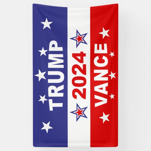 TRUMP VANCE 2024 BANNER (Vertikal)