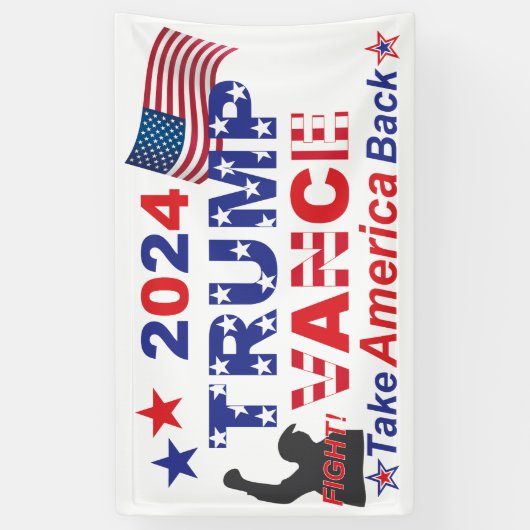 TRUMP VANCE 2024 BANNER (Vertikal)