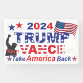 TRUMP VANCE 2024 BANNER (Horizontal)