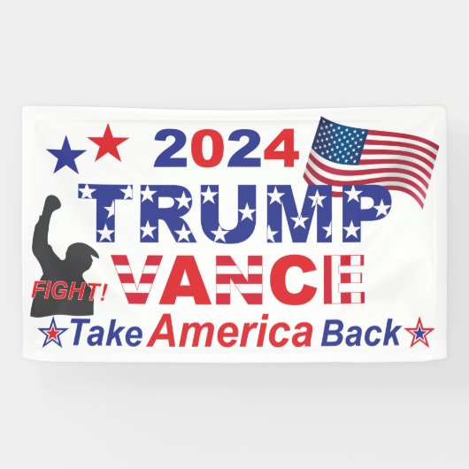 TRUMP VANCE 2024 BANNER (Horizontal)