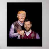Trump Vance 2024 Brothers Funny Parody Trump J.d. Poster (Vorne)