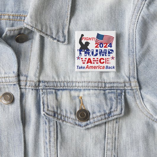 TRUMP VANCE 2024 BUTTON (Beispiel)