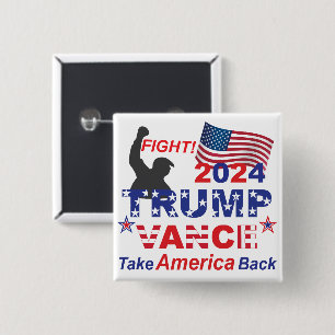 TRUMP VANCE 2024 BUTTON