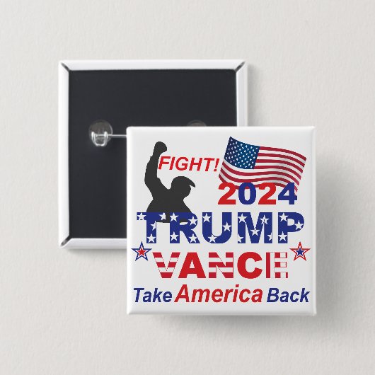 TRUMP VANCE 2024 BUTTON (Vorne & Hinten)