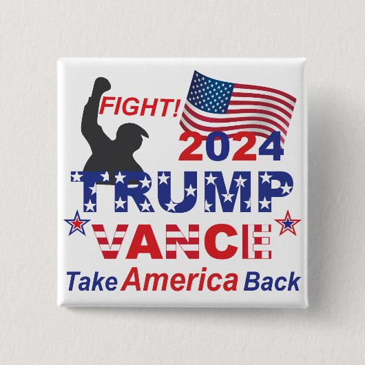 TRUMP VANCE 2024 BUTTON (Vorderseite)