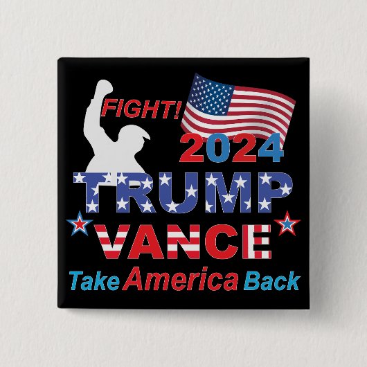 TRUMP VANCE 2024 BUTTON (Vorderseite)