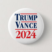 Trump Vance 2024 Button (Vorderseite)