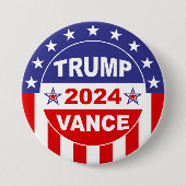 TRUMP VANCE 2024 BUTTON (Vorderseite)