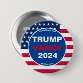 TRUMP VANCE 2024 BUTTON (Vorne & Hinten)