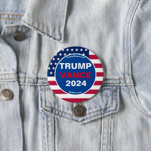 TRUMP VANCE 2024 BUTTON (Beispiel)