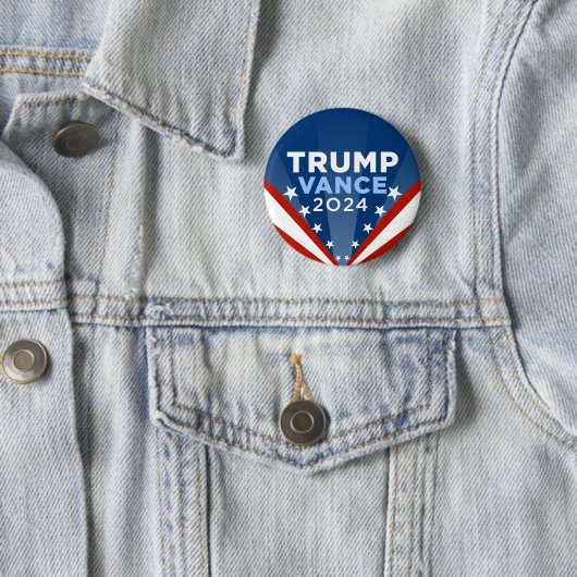Trump Vance 2024 Button (Beispiel)