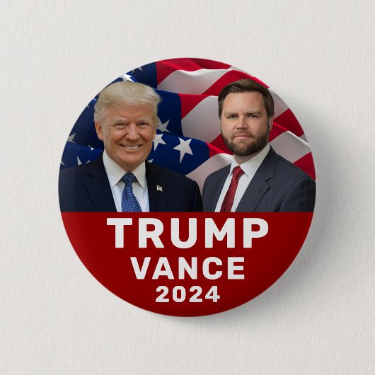 Trump Vance 2024 Button (Vorderseite)