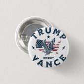 Trump Vance 2024 Button (Vorne & Hinten)