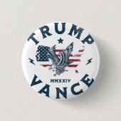 Trump Vance 2024 Button (Vorderseite)