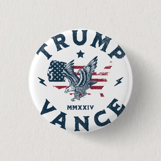 Trump Vance 2024 Button (Vorderseite)