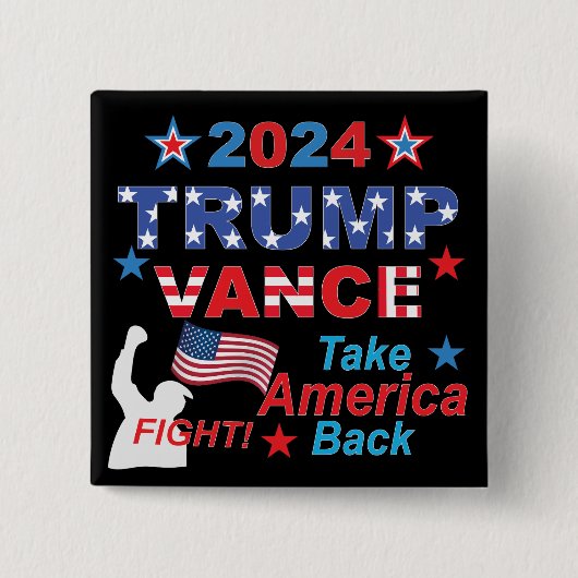 TRUMP VANCE 2024 BUTTON (Vorderseite)