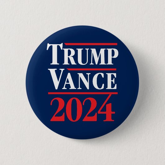 Trump Vance 2024 Button (Vorderseite)