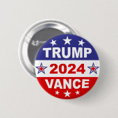 TRUMP VANCE 2024 BUTTON (Vorne & Hinten)