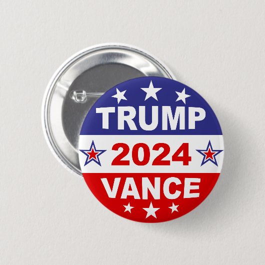TRUMP VANCE 2024 BUTTON (Vorne & Hinten)