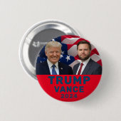 Trump Vance 2024 Button (Vorne & Hinten)