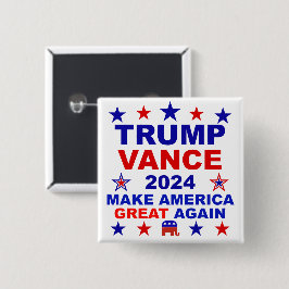Trump Vance 2024 Button