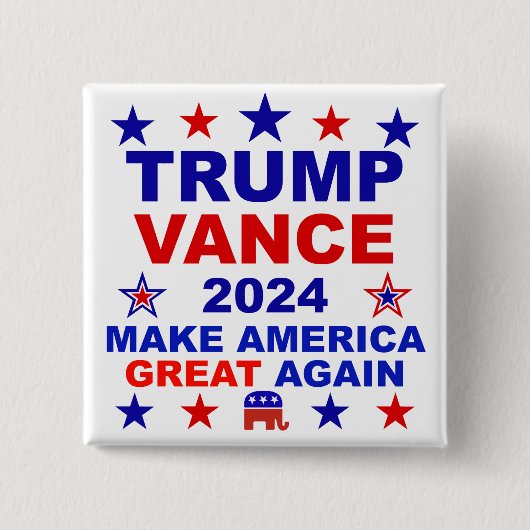 Trump Vance 2024 Button (Vorderseite)